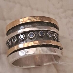 Gold and Silver Women's Ring